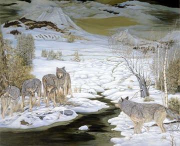 Wolves In Winter